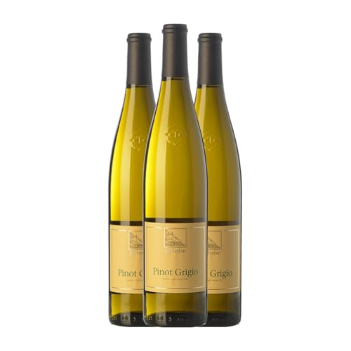 Terlano Pinot Grigio Grauburgunder Alto Adige 75 cl Weißwein (Karton mit 3 Flaschen von 75 cl) von Cantina Terlano