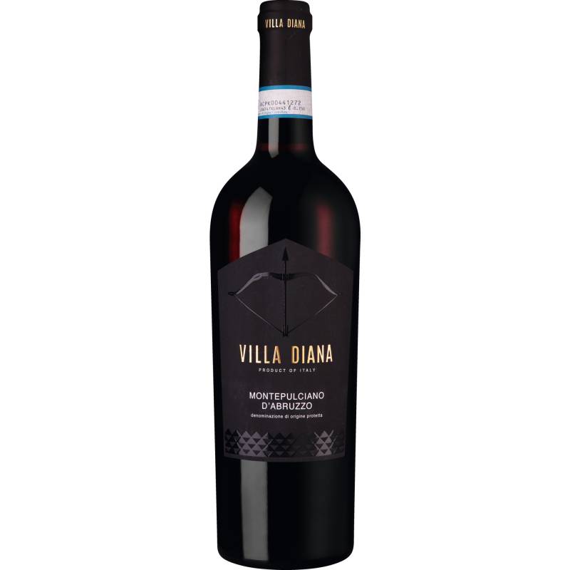 Villa Diana Montepulciano, Montepulciano d'Abruzzo DOC, Abruzzen, 2023, Rotwein von Cantina Tollo S.C.A. - 66010 Tollo - Italia