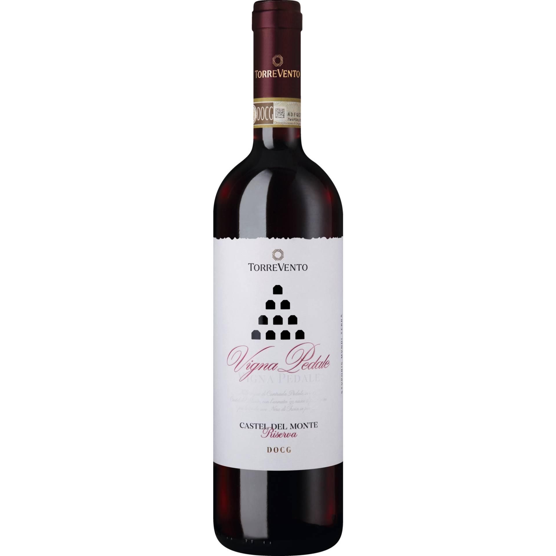 Vigna Pedale Riserva, Castel del Monte Rosso Riserva DOCG, Apulien, 2017, Rotwein von Cantina Torrevento s.r.l. - Corato - Italia