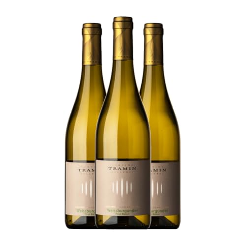 Tramin Pinot Bianco Weißburgunder Alto Adige 75 cl Weißwein (Karton mit 3 Flaschen von 75 cl) von Cantina Tramin