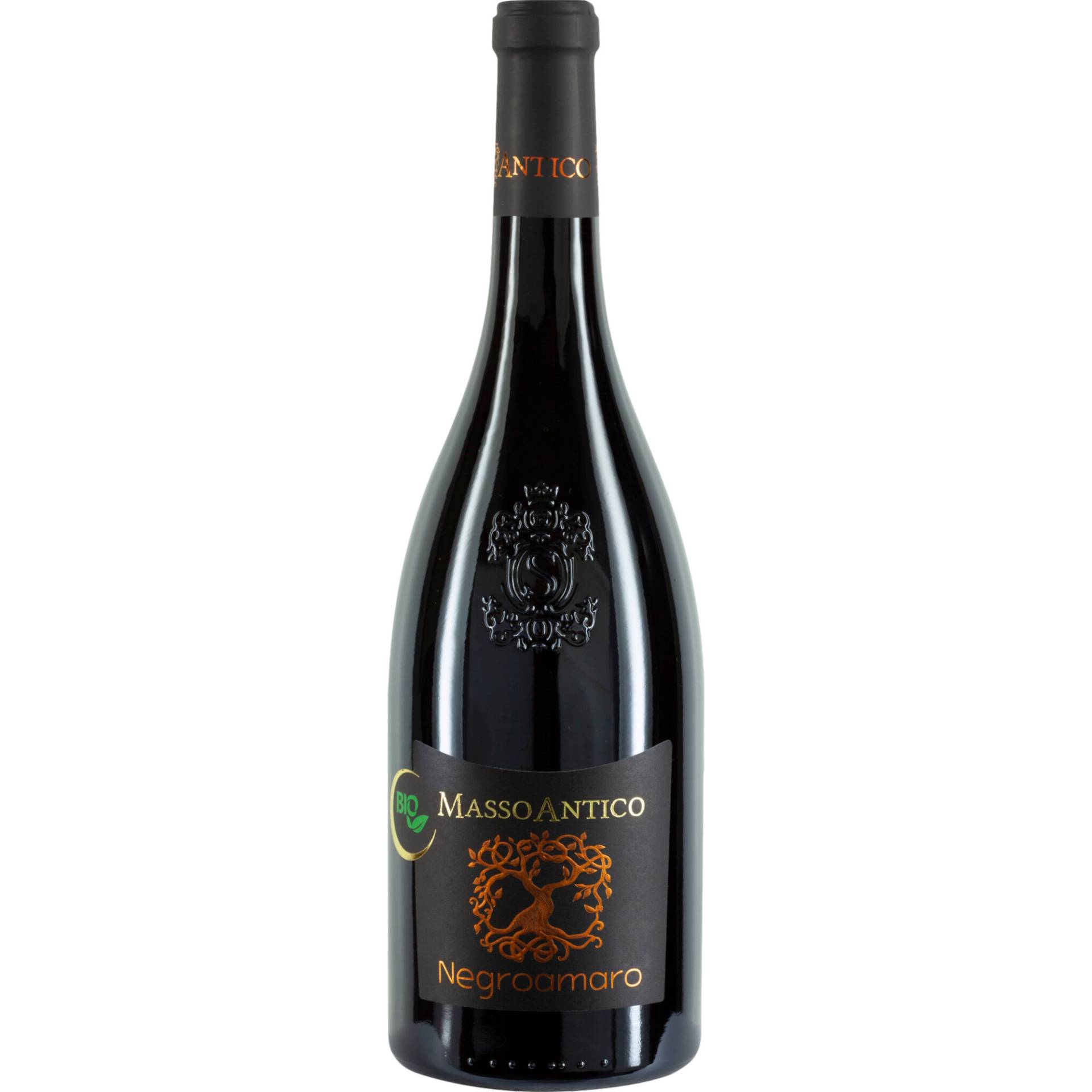 Masso Antico Negroamaro Bio, Salento IGP, Apulien, 2023, Rotwein von Cantina di Ora, Via Stazione 43, I - 39040 Ora