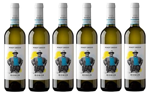 6x 0,75l - 2023er - Cantine Borga - Pinot Grigio delle Venezie D.O.P. - Veneto - Italien - Weißwein trocken von Cantine Borga