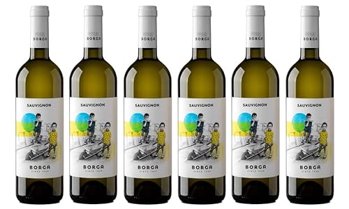 6x 0,75l - 2023er - Cantine Borga - Sauvignon Blanc - Trevenezie I.G.P. - Italien - Weißwein trocken von Cantine Borga