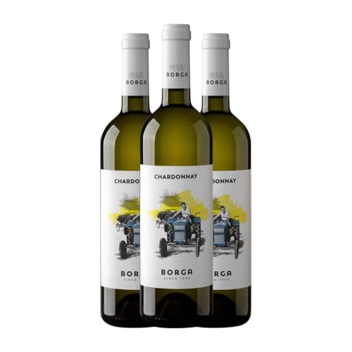 Borga Chardonnay Venezia 75 cl Weißwein (Karton mit 3 Flaschen von 75 cl) von Cantine Borga