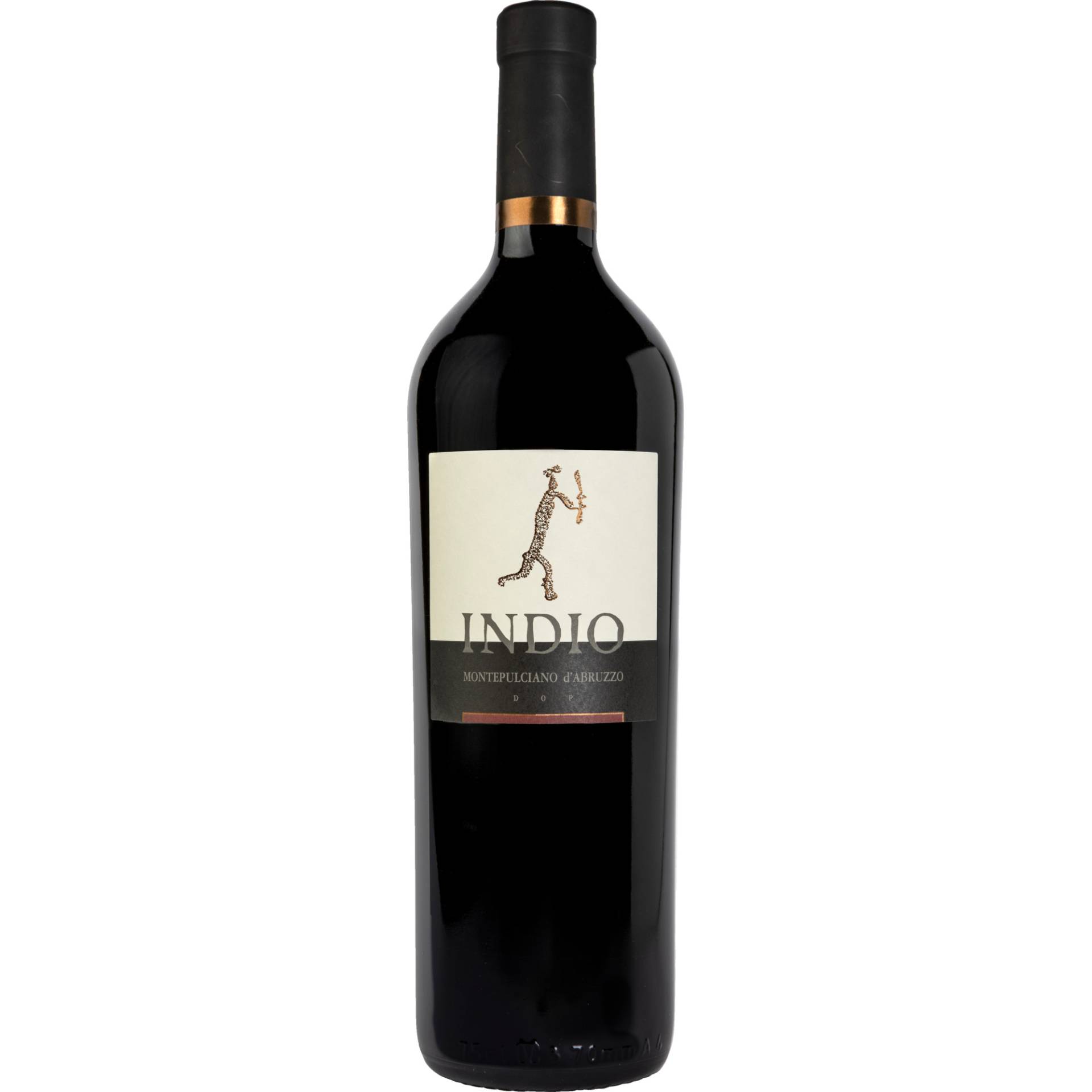 Indio, Montepulciano d'Abruzzo DOP, Abruzzen, 2019, Rotwein von Cantine Bove , Via Roma 216 , 67051 Avezzano, Italy