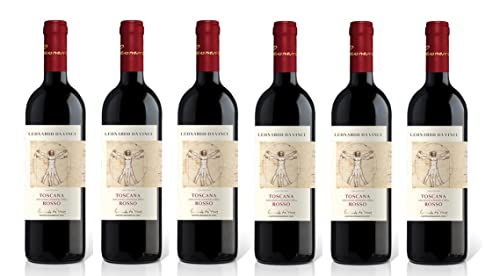 6x 0,75l - 2022er - Cantine Leonardo da Vinci - Rosso - Toscana I.G.P. - Italien - Rotwein trocken von Cantine Leonardo da Vinci