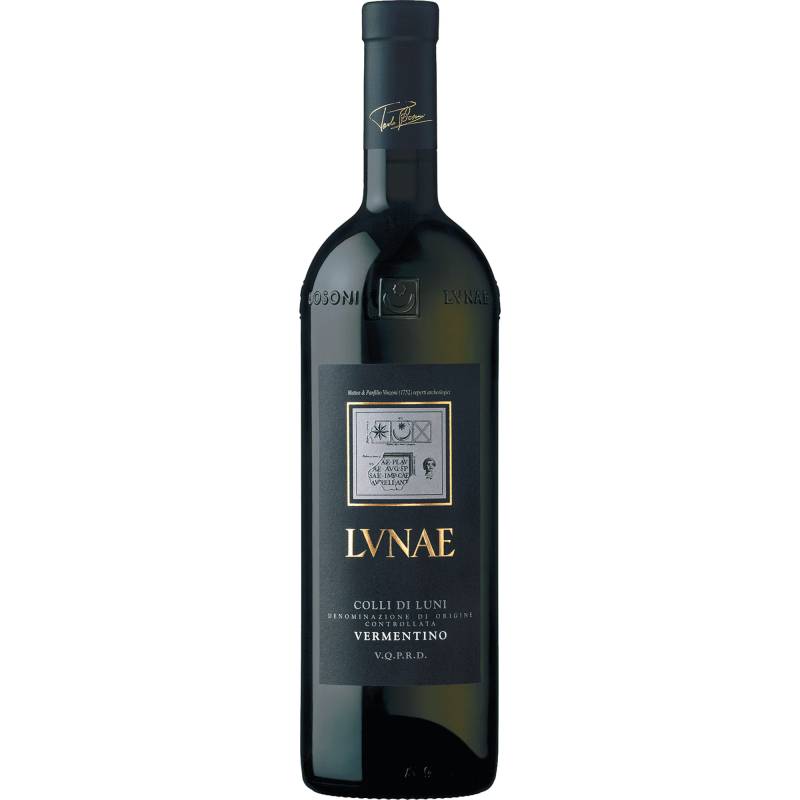 Lunae Etichetta Nera Vermentino, Colli di Luni DOC, Ligurien, 2023, Weißwein von Cantine Lunae Bosoni S.r.l.,19034,Ortonovo (SP),Italien