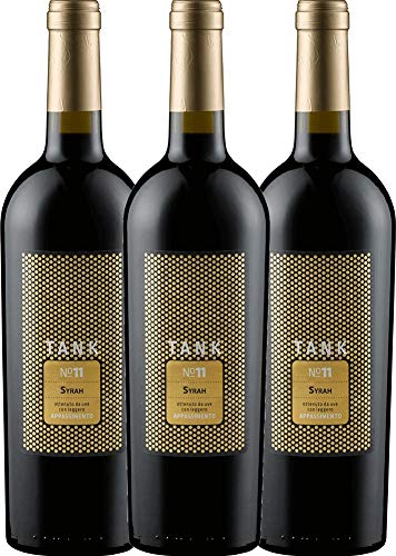 TANK No 11 Syrah Appassimento Cantine Minini Rotwein 3 x 0,75l VINELLO - 3 x Weinpaket inkl. kostenlosem VINELLO.weinausgießer von Cantine Minini