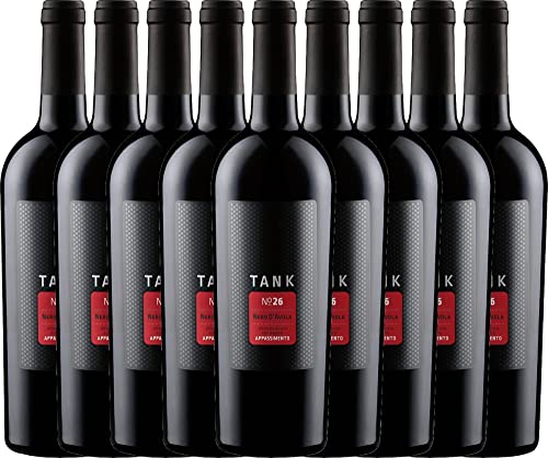 TANK No 26 Nero d'Avola Appassimento IGT Cantine Minini Rotwein 9 x 0,75l VINELLO - 9 x Weinpaket inkl. kostenlosem VINELLO.weinausgießer von Cantine Minini