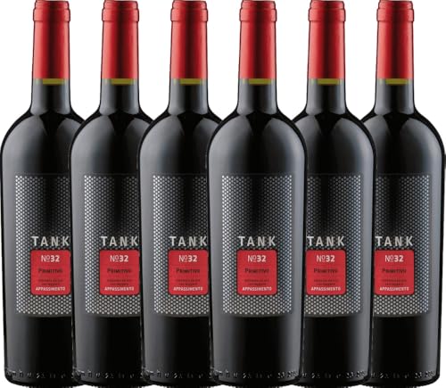 TANK No 32 Primitivo Appassimento Cantine Minini Rotwein 6 x 0,75l VINELLO - 6 x Weinpaket inkl. kostenlosem VINELLO.weinausgießer von Cantine Minini