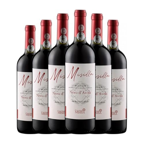 Paolini Misilla Nero d'Avola Terre Siciliane 75 cl Rotwein (Karton mit 6 Flaschen von 75 cl) von Cantine Paolini