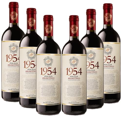 6 x 0,75l Cantine Paradiso 1954 Primitivo Puglia von Sattie