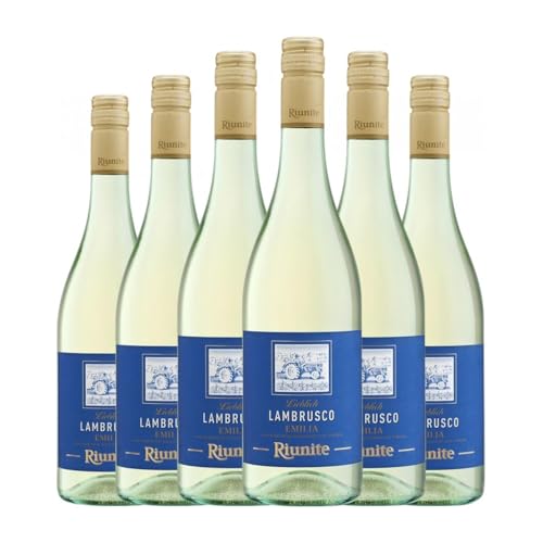 Riunite Bianco Lambrusco Marani Emilia Romagna 75 cl Weißwein (Karton mit 6 Flaschen von 75 cl) von Cantine Riunite