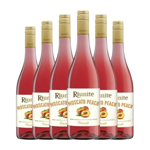 Riunite Riunite Peach Muskat 75 cl Weißwein (Karton mit 6 Flaschen von 75 cl) von Cantine Riunite