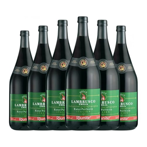 Riunite Superiore Emilia Romagna Magnum-Flasche 1,5 L Rotwein (Karton mit 6 Magnum-Flasche von 1,5 L) von Cantine Riunite