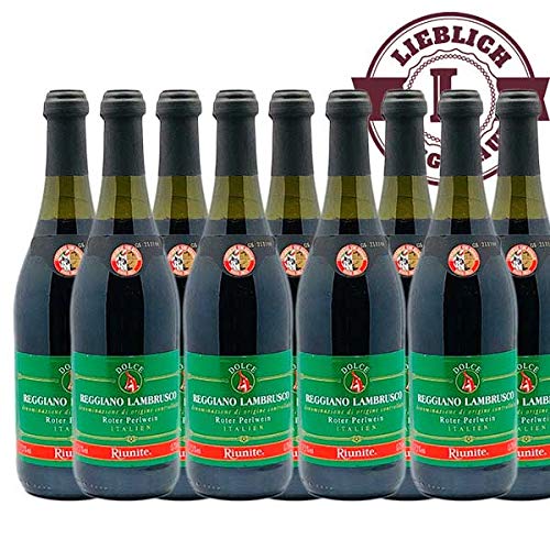 Rotwein Italien Labrusco Regiano süß (9x0,75L) von Cantine Riunite,