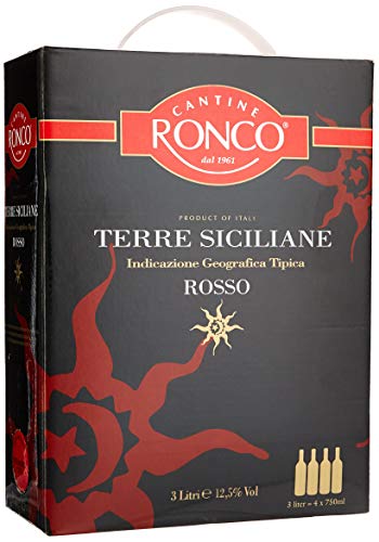 Cantine Ronco Sicilia rosso IGT trocken Bag-in-Box (1 x 3 l) 12,5 von Cantine Ronco