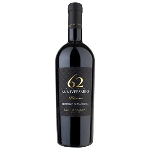 CANTINE SAN MARZANO PRIMITIVO DI MANDURIA RESERVE 62 JAHRGANG 2018 JUBILÄUM 75 CL von Cantine San Marzano