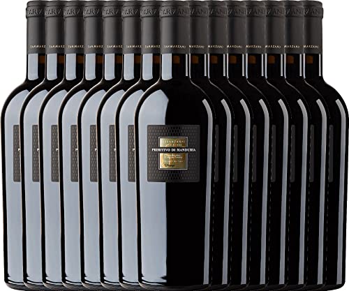Sessantanni Primitivo di Manduria von Cantine San Marzano - Rotwein 15 x 0,75l 2018 VINELLO - 15er - Weinpaket inkl. kostenlosem VINELLO.weinausgießer von Cantine San Marzano