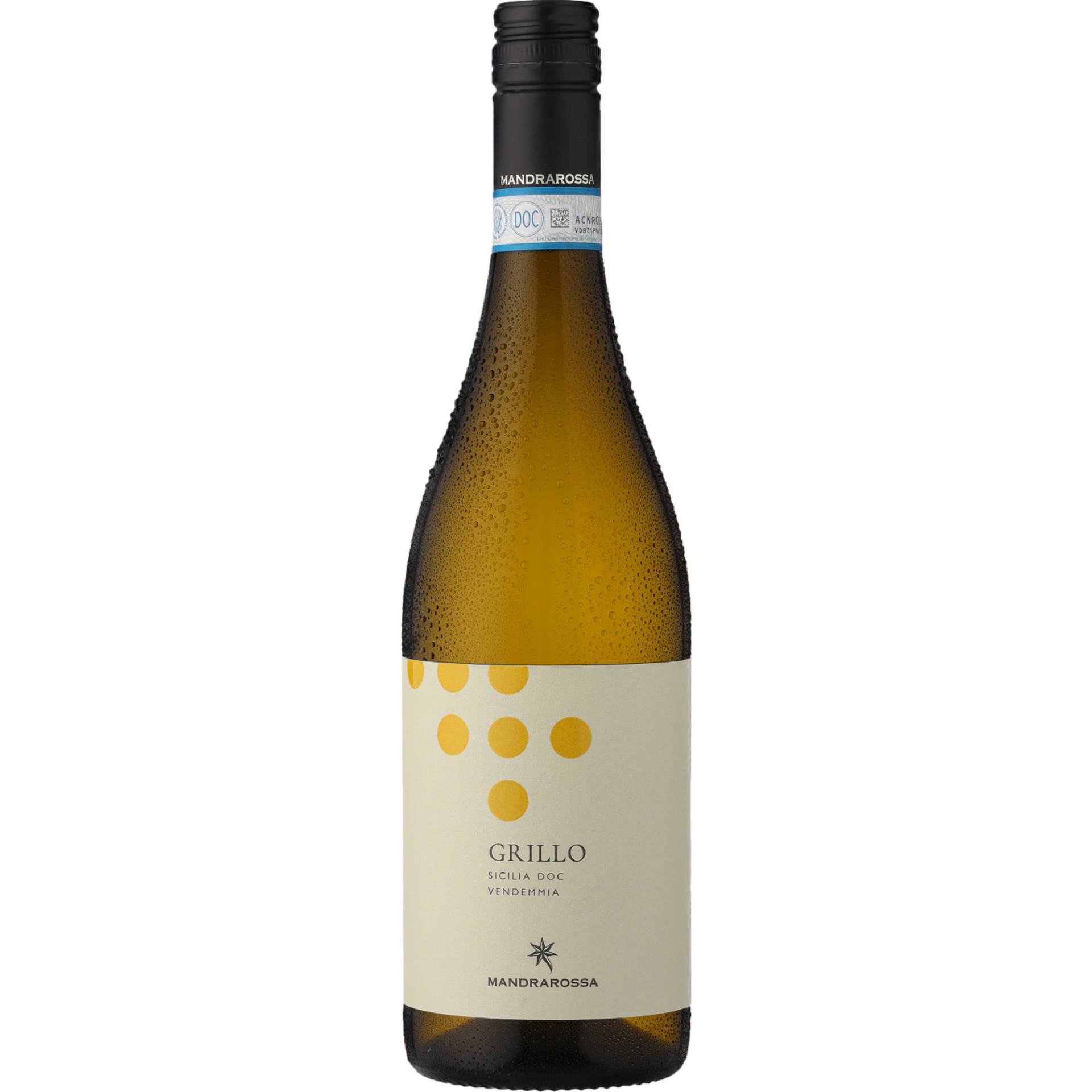 Mandrarossa Costadune Grillo, Sicilia DOC, Sizilien, 2023, Weißwein von Cantine Settesoli s.c.a. - SS115, 92013 Menfi AG, Italien