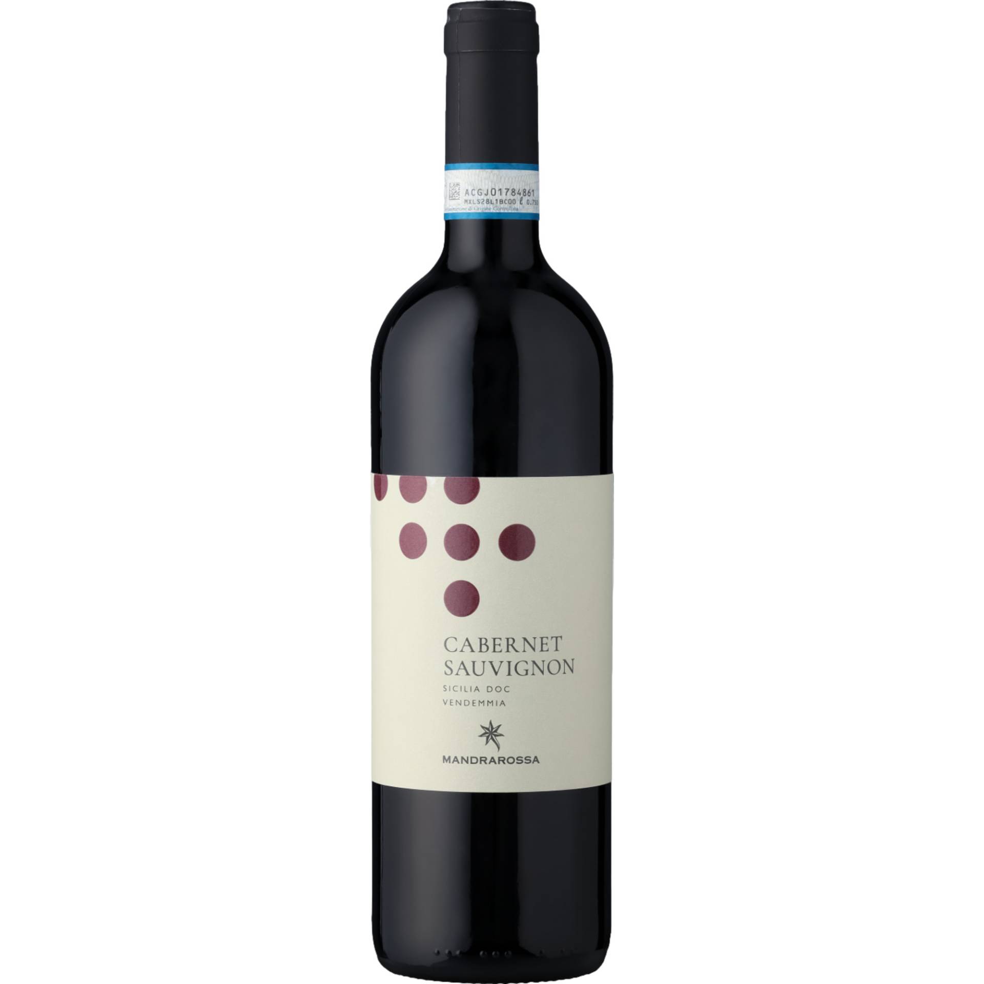 Mandrarossa Serra Brada Cabernet Sauvignon, Sicilia DOC, Sizilien, 2022, Rotwein von Cantine Settesoli s.c.a. - SS115, 92013 Menfi AG, Italien