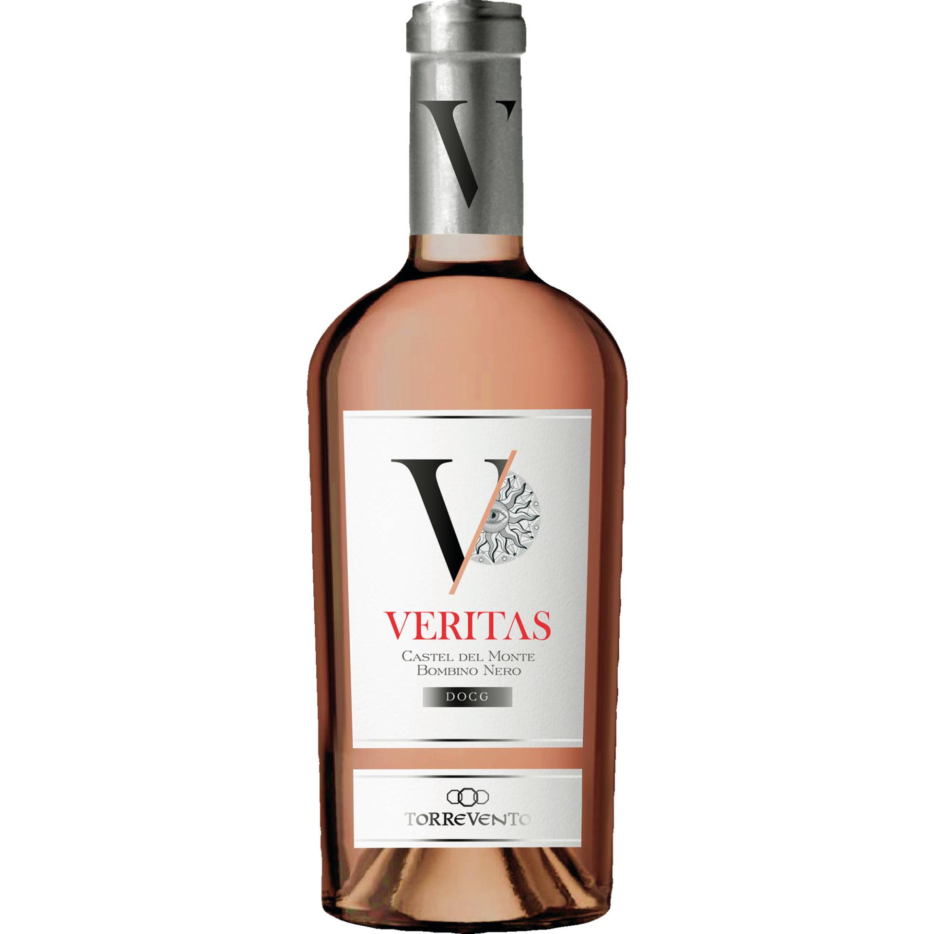 Veritas Bombino Nero Rosato, Castel del Monte DOC, Apulien, 2020, Roséwein von Cantine Torrevento s.r.l. - Corato - Italia