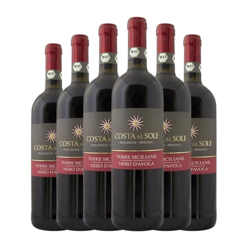 Volpi Costa al Sole Nero d'Avola Sicilia 75 cl Rotwein (Karton mit 6 Flaschen von 75 cl) von Cantine Volpi