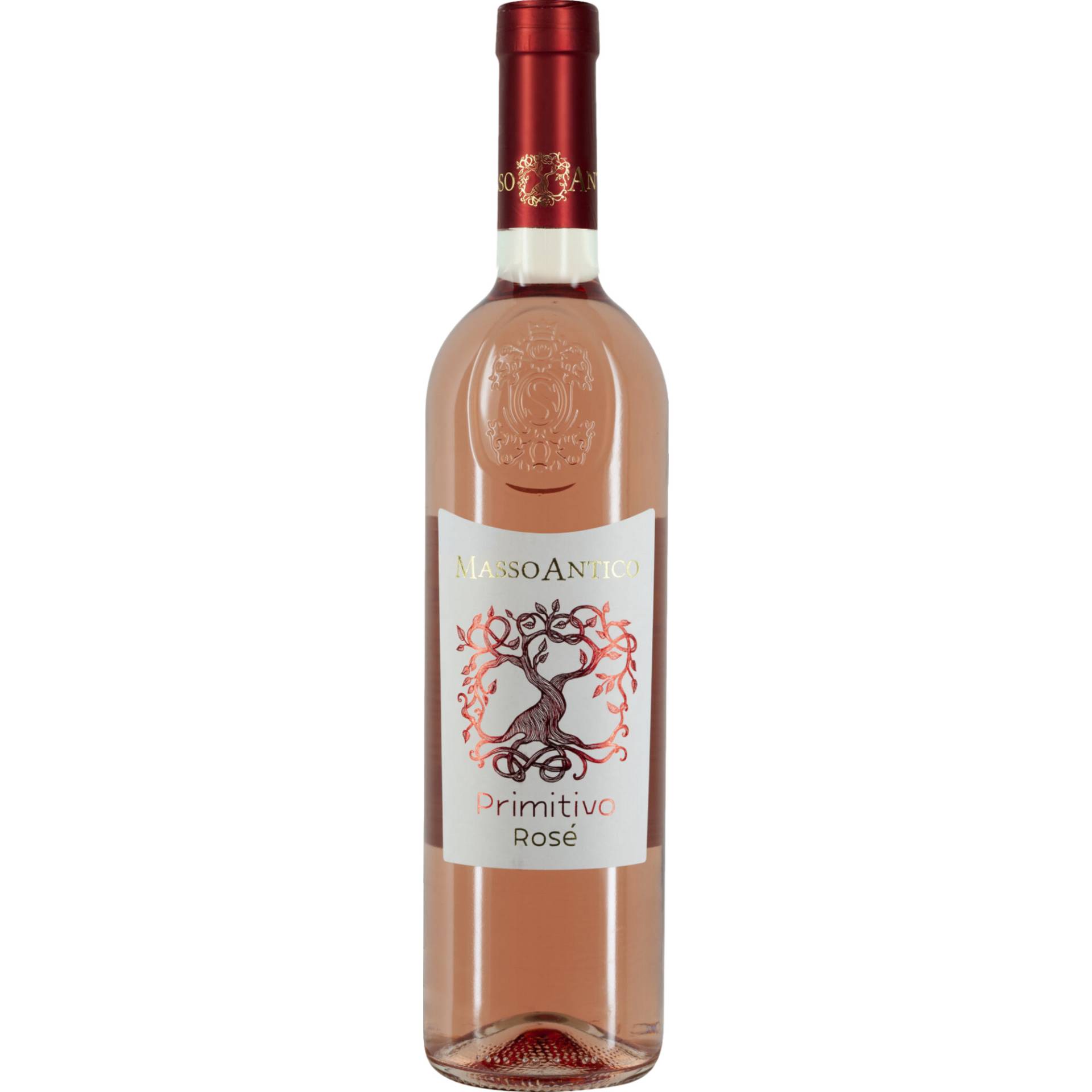 Masso Antico Primitivo Rosato, Salento IGP, Apulien, 2024, Roséwein von Cantine di Ora, Via Stazione 43, I - 39040 Ora