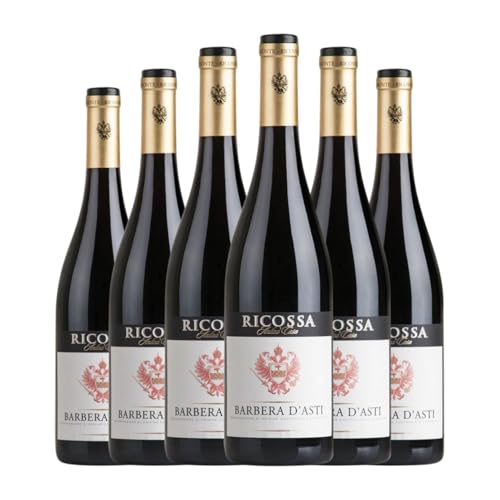 Cantine di Ricossa Barbera Barbera d'Asti 75 cl Rotwein (Karton mit 6 Flaschen von 75 cl) von Cantine di Ricossa