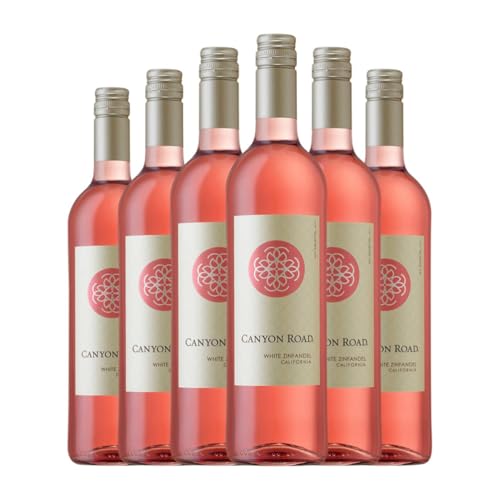 Canyon Road White Zinfandel Valle del Maipo 75 cl Rosé-Wein (Karton mit 6 Flaschen von 75 cl) von Canyon Road Winery