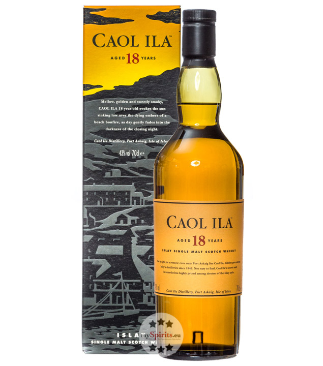 Caol Ila 18 Jahre Single Malt Whisky (43 % vol., 0,7 Liter) von Caol Ila Distillery