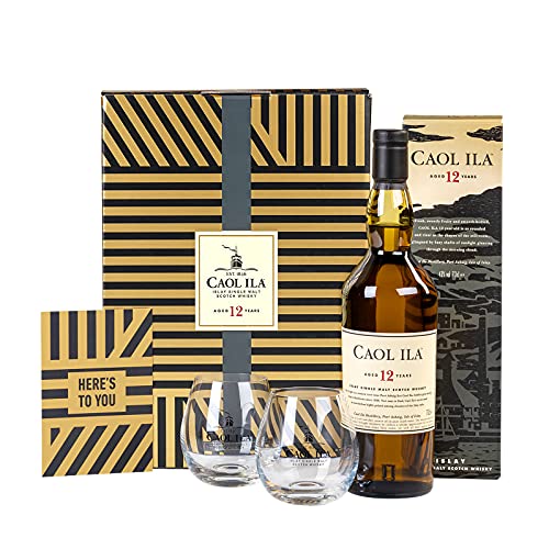 Caol Ila 12 Jahre | Islay Single Malt Scotch Whisky | im hochwertigen Geschenkset | Ausgezeichneter, aromatischer Bestseller | handverlesen von der schottischen Insel | 43% vol | 700ml Einzelflasche von Caol Ila