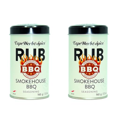 Cape Herb & Spice - Rub Smokehouse BBQ 160g (Packung mit 2) von Cape Herb & Spice