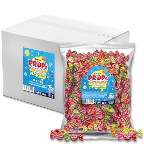 Capico Props, fruchtig gefüllte Kaubonbons Karton (8x1kg) von Capico