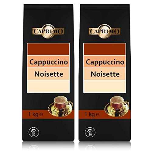 2x Caprimo Café Noisette Cappuccino Kakaogetränkepulver 1 kg - Aromatisiertes Instant von Caprimo