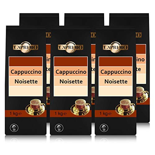 6x Caprimo Café Noisette Cappuccino Kakaogetränkepulver 1 kg - Aromatisiertes Instant von Caprimo