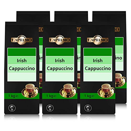 6x Caprimo Irish Cappuccino Kakaogetränkepulver 1 kg - Aromatisiertes Instant von Caprimo