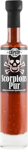 Capsup's Scorpions Pur 100ml / 100g | Extrem Scharfe Chilisauce mit Trinidad Moruga Scorpion | Hot Sauce von Capsup