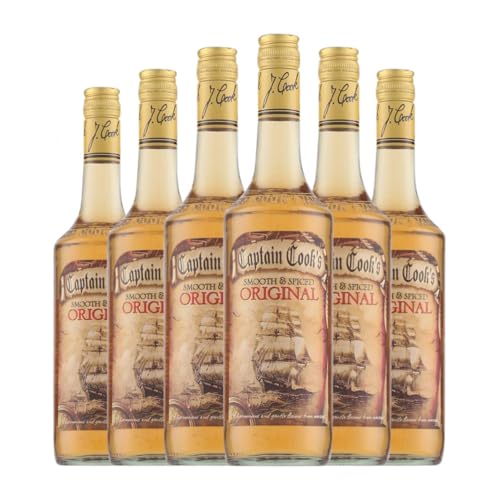 Rum Captain Cook's. Smooth & Spiced Original 70 cl (Karton mit 6 Flaschen von 70 cl) von Captain Cook's