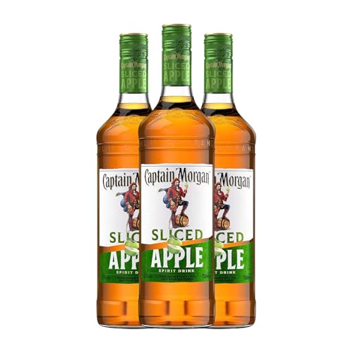 Rum Captain Morgan Sliced Apple 70 cl (Karton mit 3 Flaschen von 70 cl) von Captain Morgan Rum Company