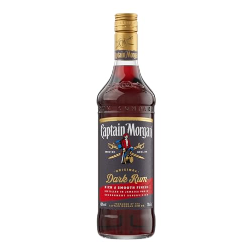 Captain Morgan Dark Rum, Köstlich, fruchtig, aromatisch aus 3 verschiedenen karibischen Ländern, 700ml von Captain Morgan
