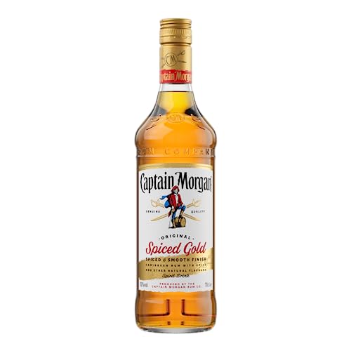 Captain Morgan Original Spiced Gold | Blended Rum | Karibischer Geschmack | 35% vol | 700ml Einzelflasche | (Packung mit 6) von Captain Morgan