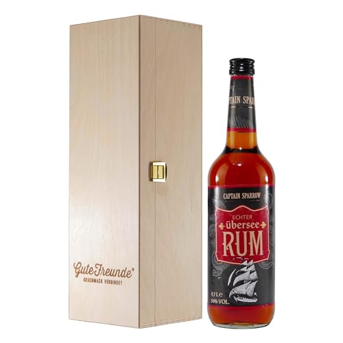 Captain Sparrow Übersee Rum 54% mit Geschenk-HK von Captain Sparrow