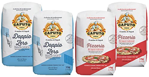 Caputo, Auswahlpaket – 2 x Classica 1kg / 2 x Pizzeria 1kg – (insgesamt 4 Beutel) von Caputo.