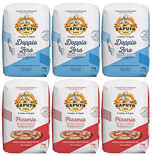 Caputo Selection Pack - 3 x Classica 1kg / 3 x Pizzeria 1kg - (insgesamt 6 Beutel) von Caputo.