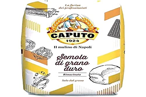 Caputo Farina di Semola Rimacinata 1kg/1er pack von 1000 Gramm, Premium Qualität aus Italien, Reich an Protein von Caputo