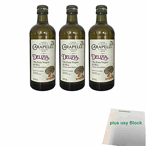 3x Carapelli Delizia Extra Natives Olivenöl 0.75L olio extravergine nativ oliva von Carapelli