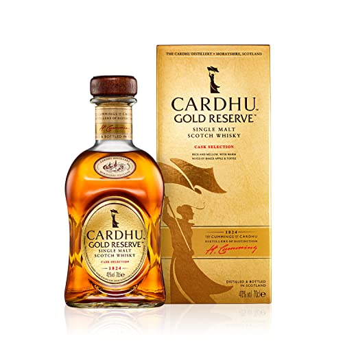 Cardhu Gold Reserve Single Malt Scotch Whisky, 40 % vol, 70 cl, Scotch Whisky, Noten von Bratapfel und Toffee, Von einer der ältesten Speyside-Whiskybrennereien von Cardhu