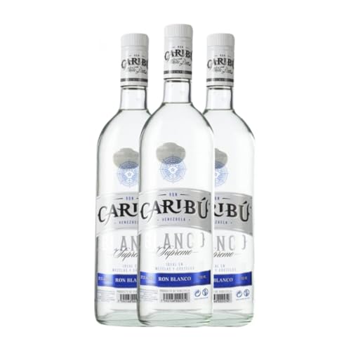 Rum Caribu Blanco 70 cl (Karton mit 3 Flaschen von 70 cl) von Caribu