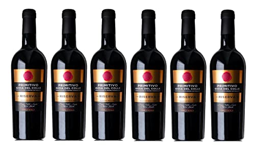 6x 0,75l - 2017er - Carlo Scala - Primitivo Riserva - Gioia del Colle D.O.P. - Apulien - Italien - Rotwein trocken von Carlo Scala